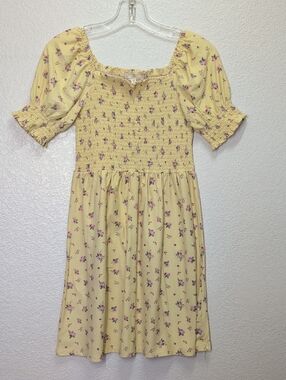 No Comment 👗 | Girls |Yellow Short Sleeve Dress